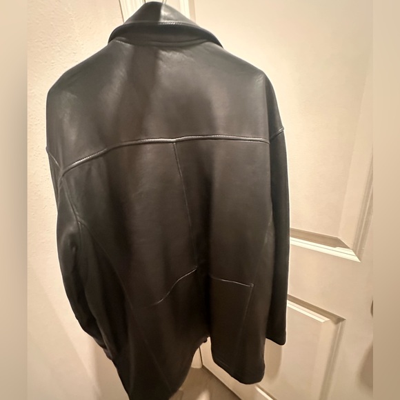 Perry Ellis Portfolio Vintage genuine leather jacket Men size L - Picture 5 of 10